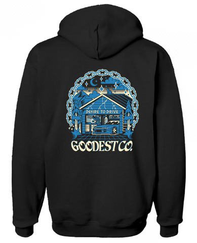 *Limited Blue* Desire to Drive Premium Heavyweight Hoodie by Goodest Co.