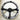 Vertex T&E White Steering Wheel (330mm / Leather)